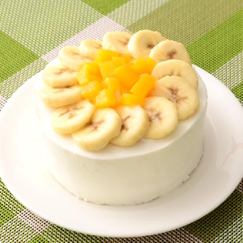簡単パルテノケーキ～桃とバナナ～ ～小さなお子さま向け～