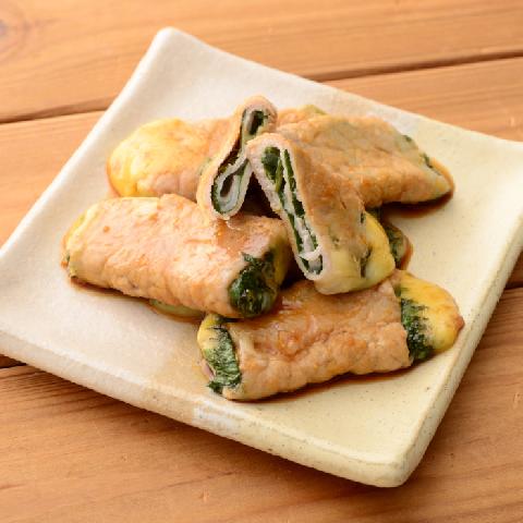 豚肉の照り焼きチーズロール