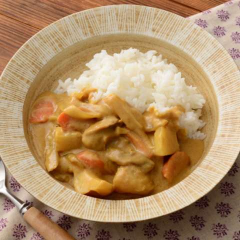 牛乳でまろやか♪塩分コントロール カレー　