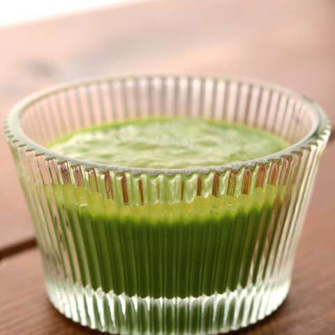 小松菜パンナコッタ～塩はちみつれもんジュレ～