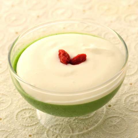 小松菜パンナコッタ～白みそれん乳クリーム～