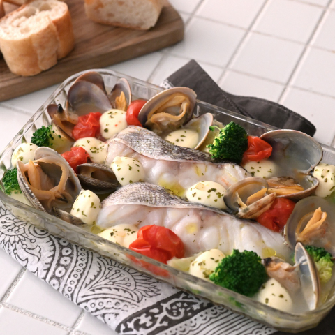 レモンハーブ香る秒速！アクアパッツァ