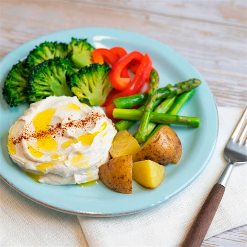 パルテノで作る～ロースト野菜×フムス風ソース～