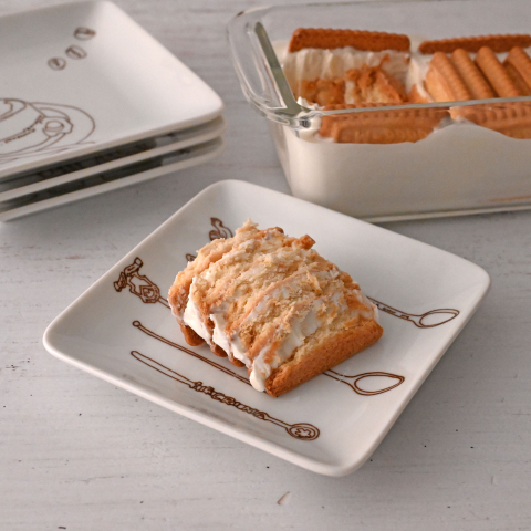 パルテノレアチーズ風ミルフィーユデザート～厚めビスケットVer～