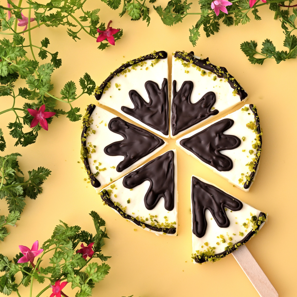 小さなチーズケーキで簡単アイスバー～レアチーズケーキ～