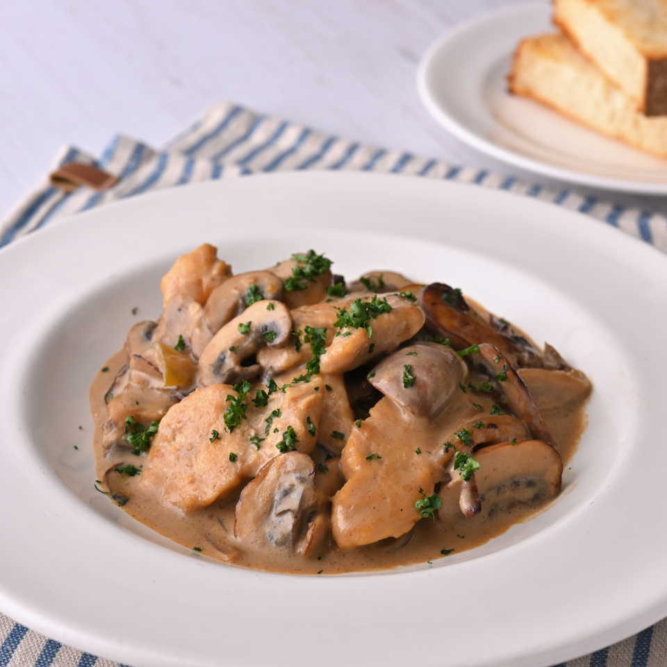 鶏肉ときのこのクリーム煮～適塩～