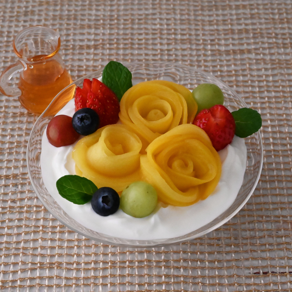 ありがとうを贈るフルーツフラワーヨーグルトボウル