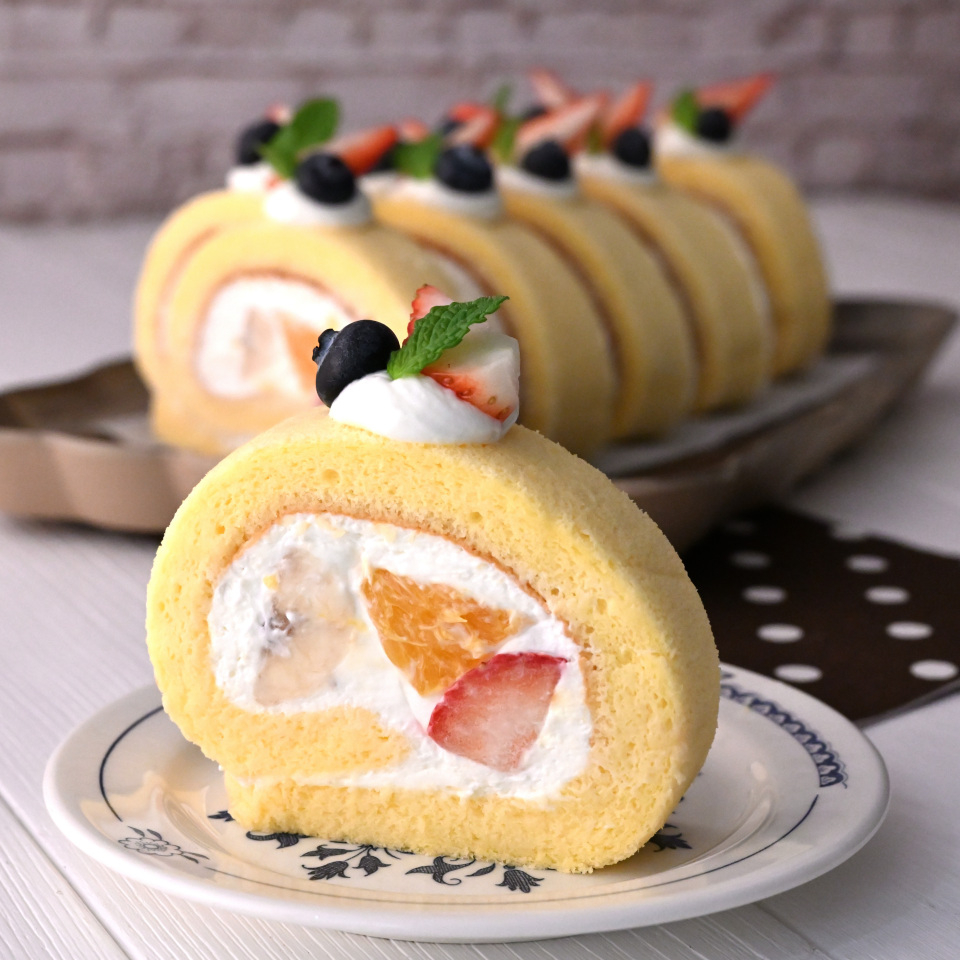 パルテノクリームのロールケーキ