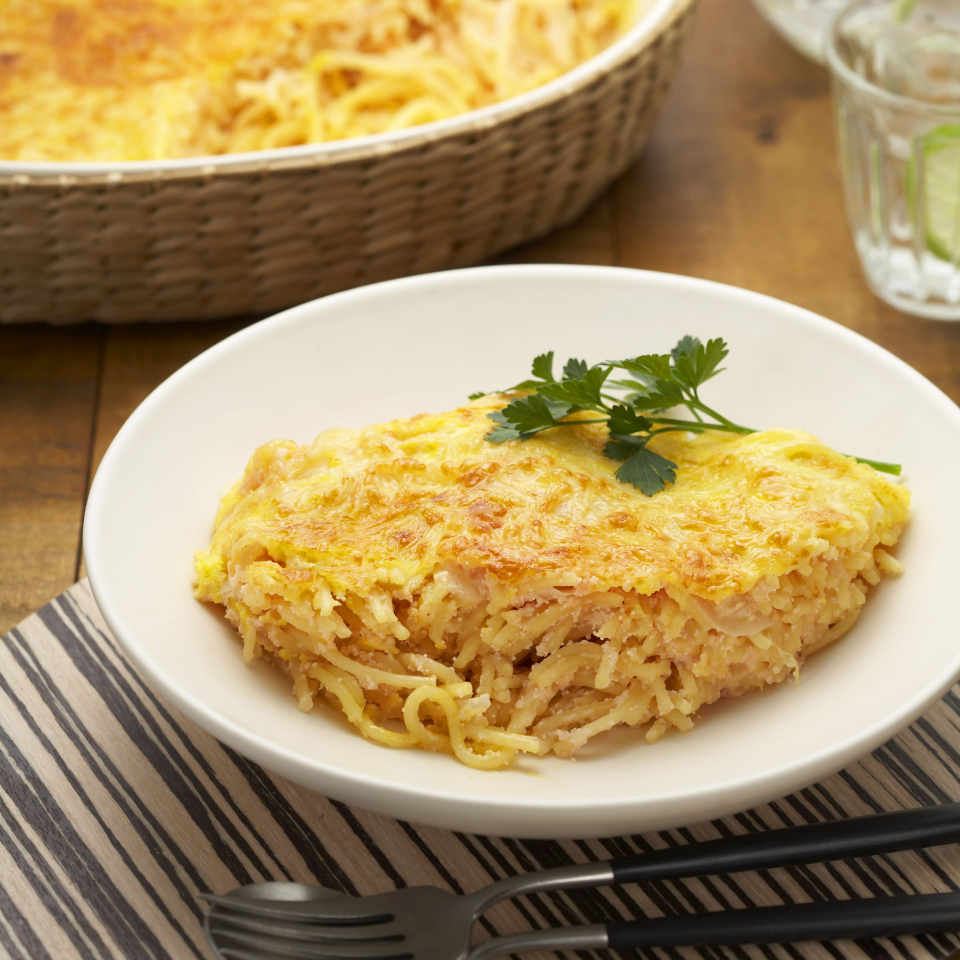明太子ソースの焼きパスタ