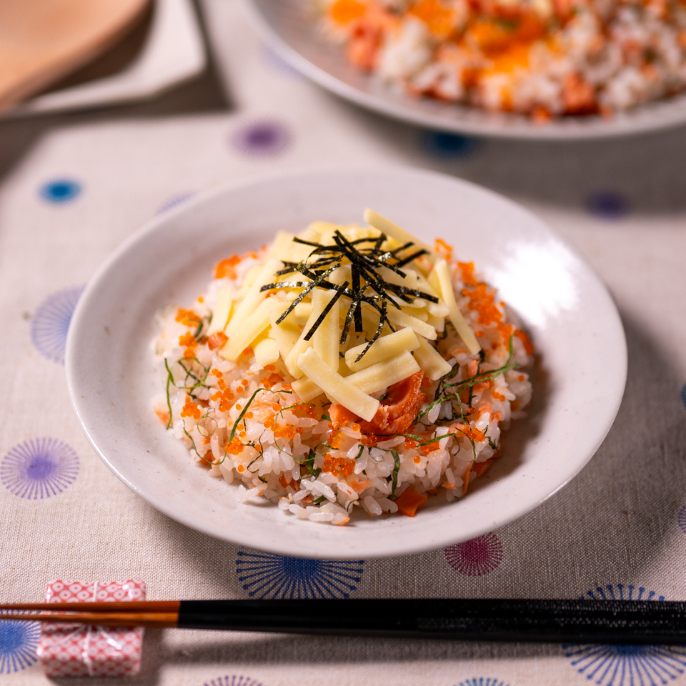 鮭のチーズちらし寿司