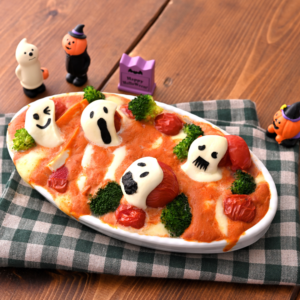 おばけモッツァレラの豆腐グラタン
