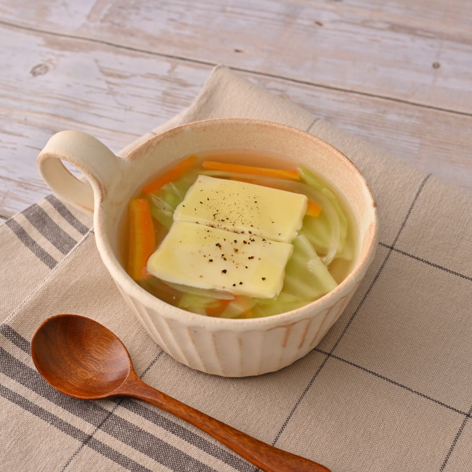 チーズがとろける野菜スープ