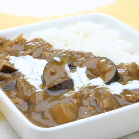 なすのキーマカレー ~ヨーグルト仕立て~