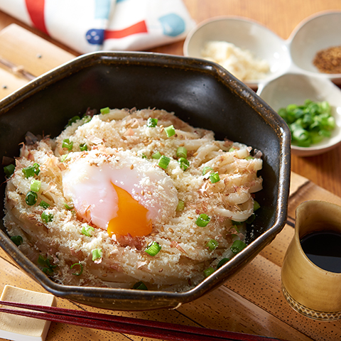 パルメのひんやり釜玉風うどん