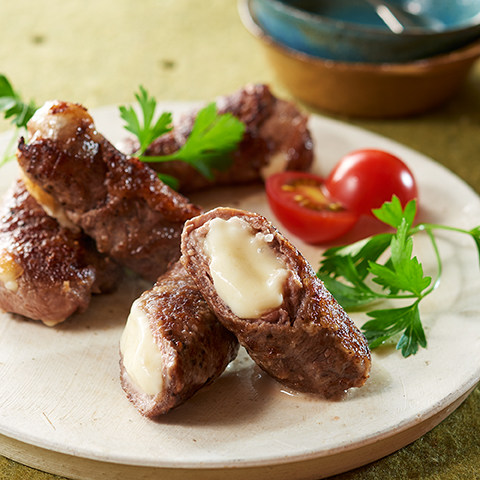 ジューシー肉巻きモッツァレラ
