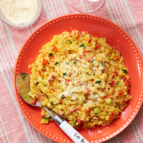 電子レンジで簡単ピラフ