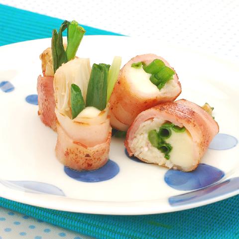 モッツァレラとえのきのベーコン巻き