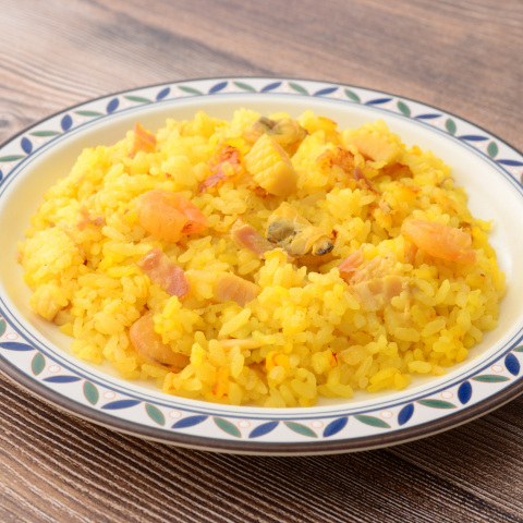 パエリア風　ミルク炊き込みごはん