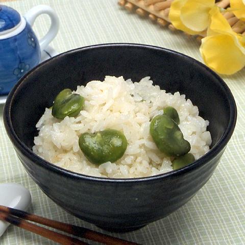 そら豆のミルクおこわ