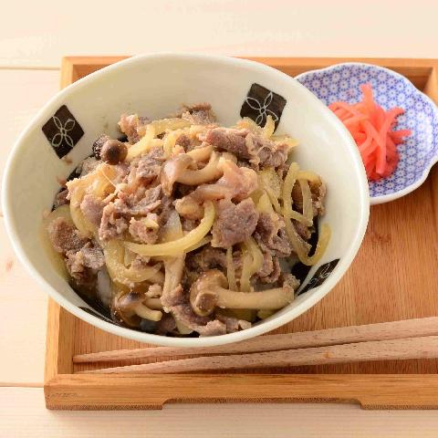 ミルクの旨みで    つゆだく牛丼