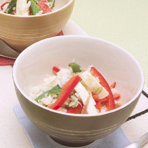 お米とモッツァレラの和風サラダ