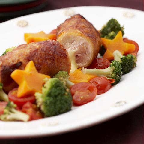 クリスマス　チキンロール