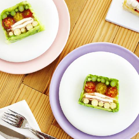 春野菜の虹色テリーヌ