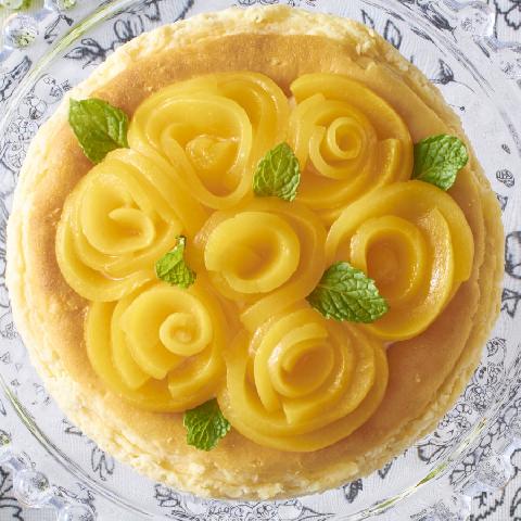 なめらかベイクドチーズケーキ 　　 薔薇のブーケ仕立て