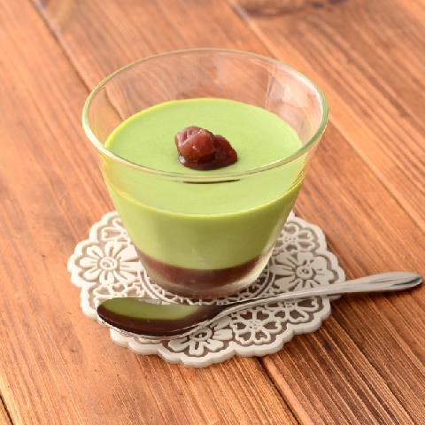 やわらか抹茶豆腐プリン