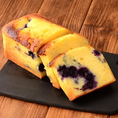 ブルーベリー入りパウンドケーキ(クリープ入り)