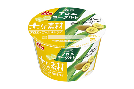 森永アロエヨーグルト ＋な素材 ゴールドキウイ