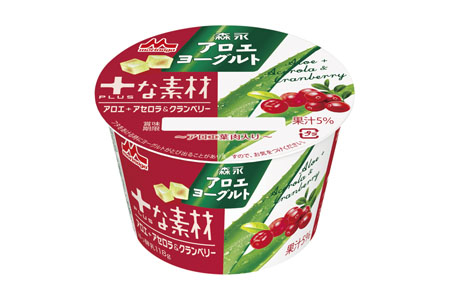 森永アロエヨーグルト ＋な素材 アセロラ＆クランベリー