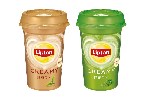 リプトン CREAMY 紅茶ラテ」「リプトン CREAMY 抹茶ラテ」3月31日（火