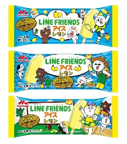 LINE　FRIENDS　アイス　レモン