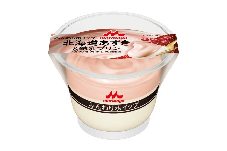 ふんわりホイップ 北海道あずき＆練乳プリン