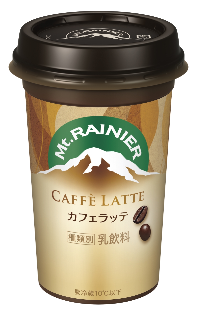 マウントレーニアなどのアセプティックカップ飲料商品　容器軽量化による資材削減