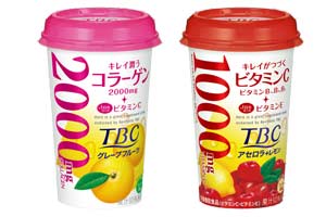 森永乳業とTBC共同開発による機能性カップ飲料「TBCシリーズ