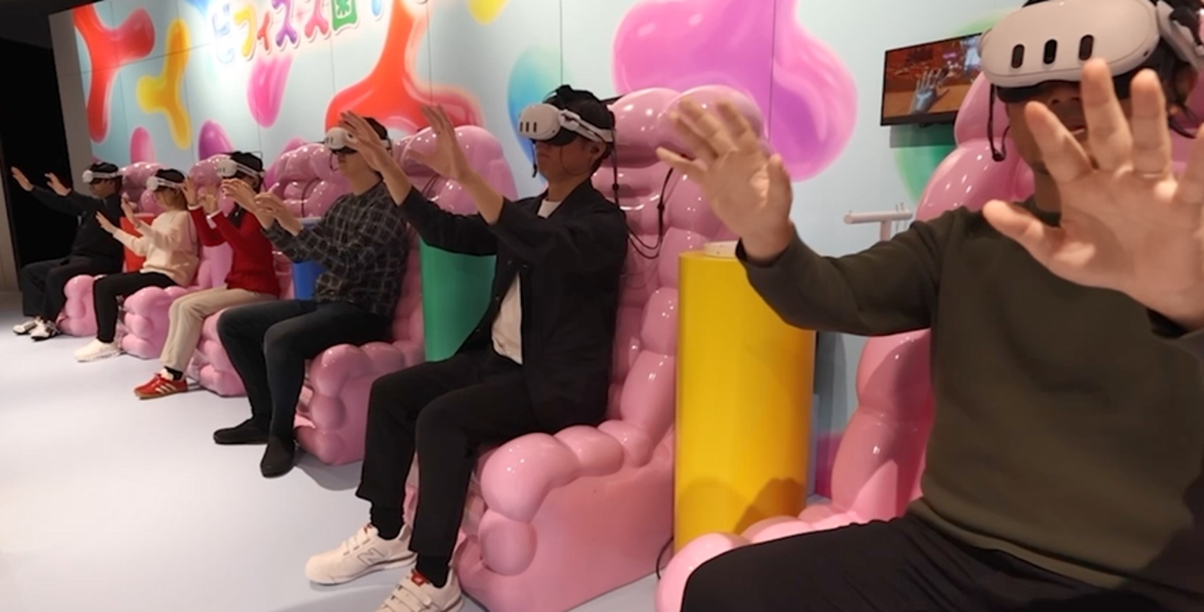 VR腸内クエスト体験中