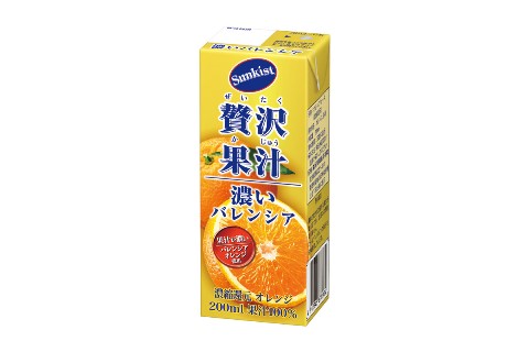 サンキスト100 贅沢果汁 濃いバレンシアオレンジ 9月1日 火 より新発売 ニュースリリース 森永乳業株式会社