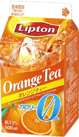 リプトンティー紙パック500ml初のカロリーゼロが新登場 リプトン カロリーゼロオレンジティー 7月21日 火 より期間限定新発売のお知らせ ニュースリリース 森永乳業株式会社