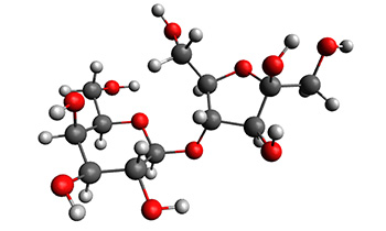 Three-dimensional structure of lactulose