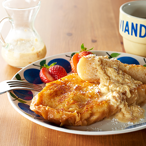 プリンまるごと お手軽フレンチトースト レシピ 森永乳業の乳でひろがる アイデアレシピ 森永乳業株式会社