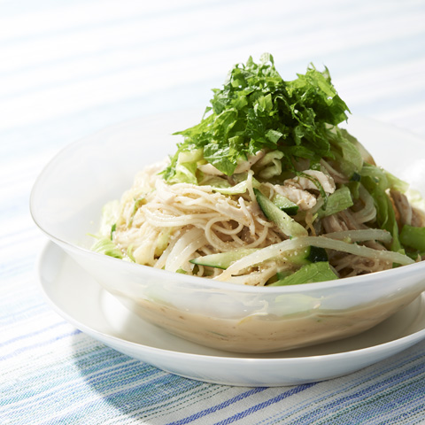 野菜たっぷり ごまだれサラダ麺 レシピ 森永乳業の乳でひろがる アイデアレシピ 森永乳業株式会社