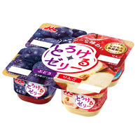 森永とろけるゼリー ぶどう りんご 4p デザート 商品紹介 森永乳業株式会社