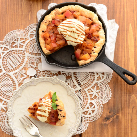 スキレットパイ カラメルりんご レシピ 森永乳業の乳でひろがる アイデアレシピ 森永乳業株式会社