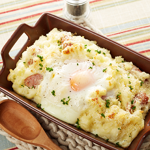 ガーリックバタースマッシュポテトとパルメザンチーズのレシピ