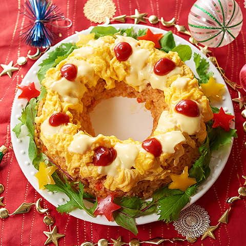 ふわふわとろ り リースオムライス レシピ 森永乳業の乳でひろがる アイデアレシピ 森永乳業株式会社