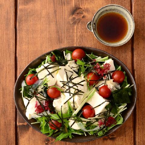 ごろっと豆腐の和風サラダ レシピ 森永乳業の乳でひろがる アイデアレシピ 森永乳業株式会社