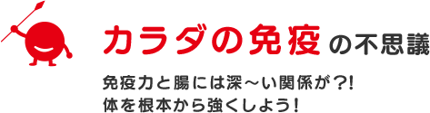 カラダの免疫の不思議免疫力と腸には深～い関係が？！体を根本から強くしよう！