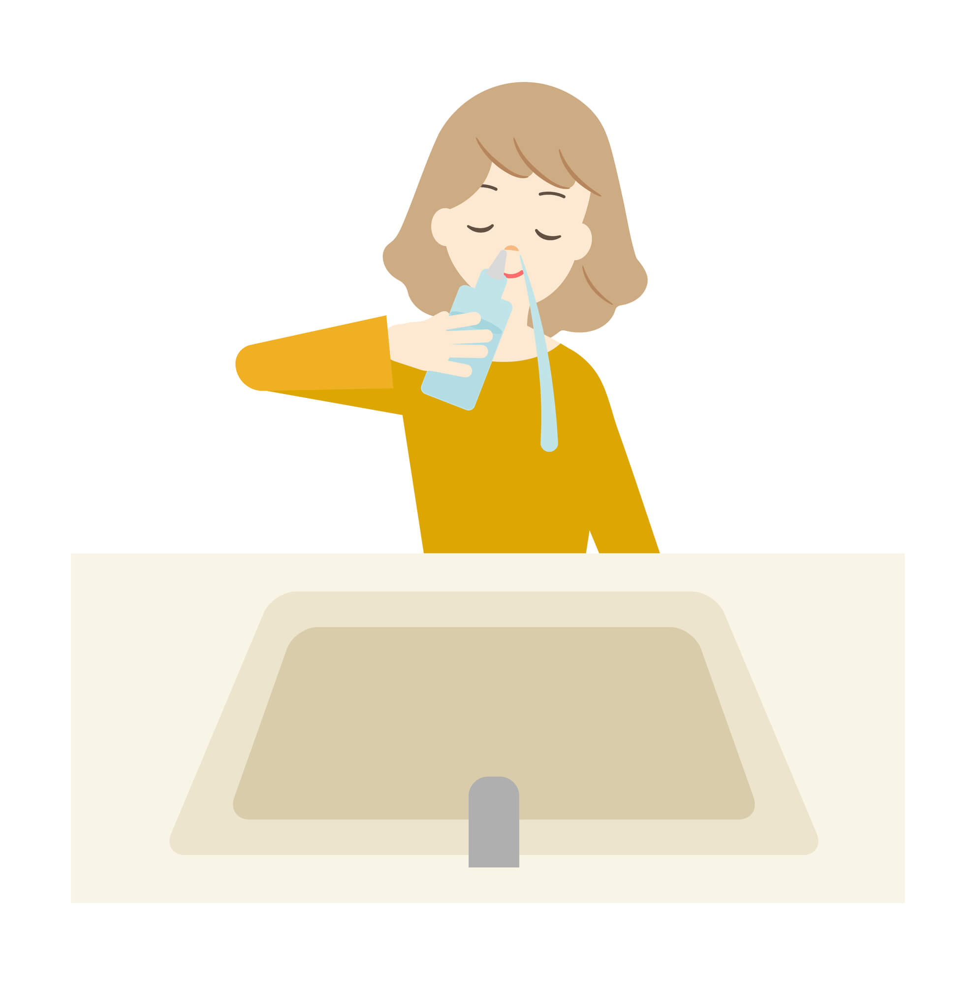 鼻うがいの方法